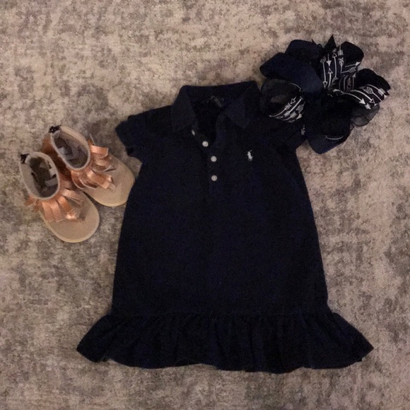 Polo toddler navy dress - Picture 2 of 4